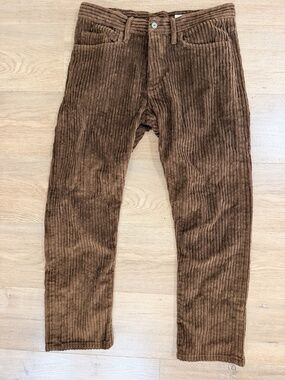 Gustin #150 California Monster Wale Brown Straight Leg Jean 36 x 30